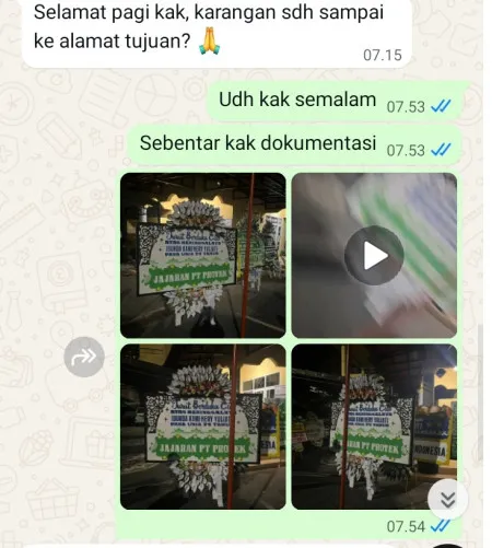Pengiriman Papan Bunga Selamat Kelapa Dua Wetan