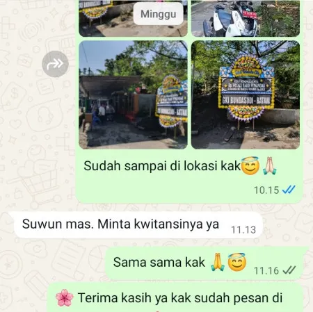 Pengiriman Papan Bunga Duka Kelapa Dua Wetan