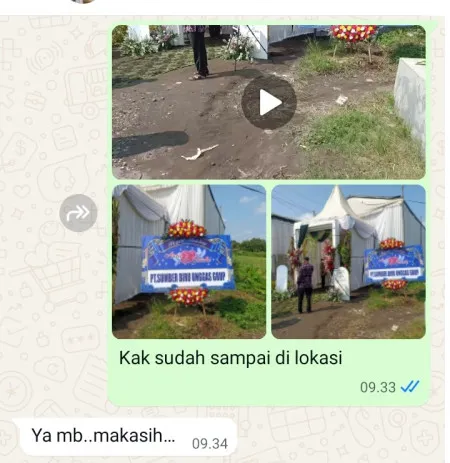 Pengiriman Karangan Bunga Kelapa Dua Wetan